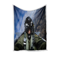 Thumbnail for Amazing Military Pilot Selfie Designed Bed Blankets & Covers
