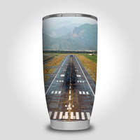 Thumbnail for Amazing Mountain View & Runway Designed Tumbler Travel Mugs