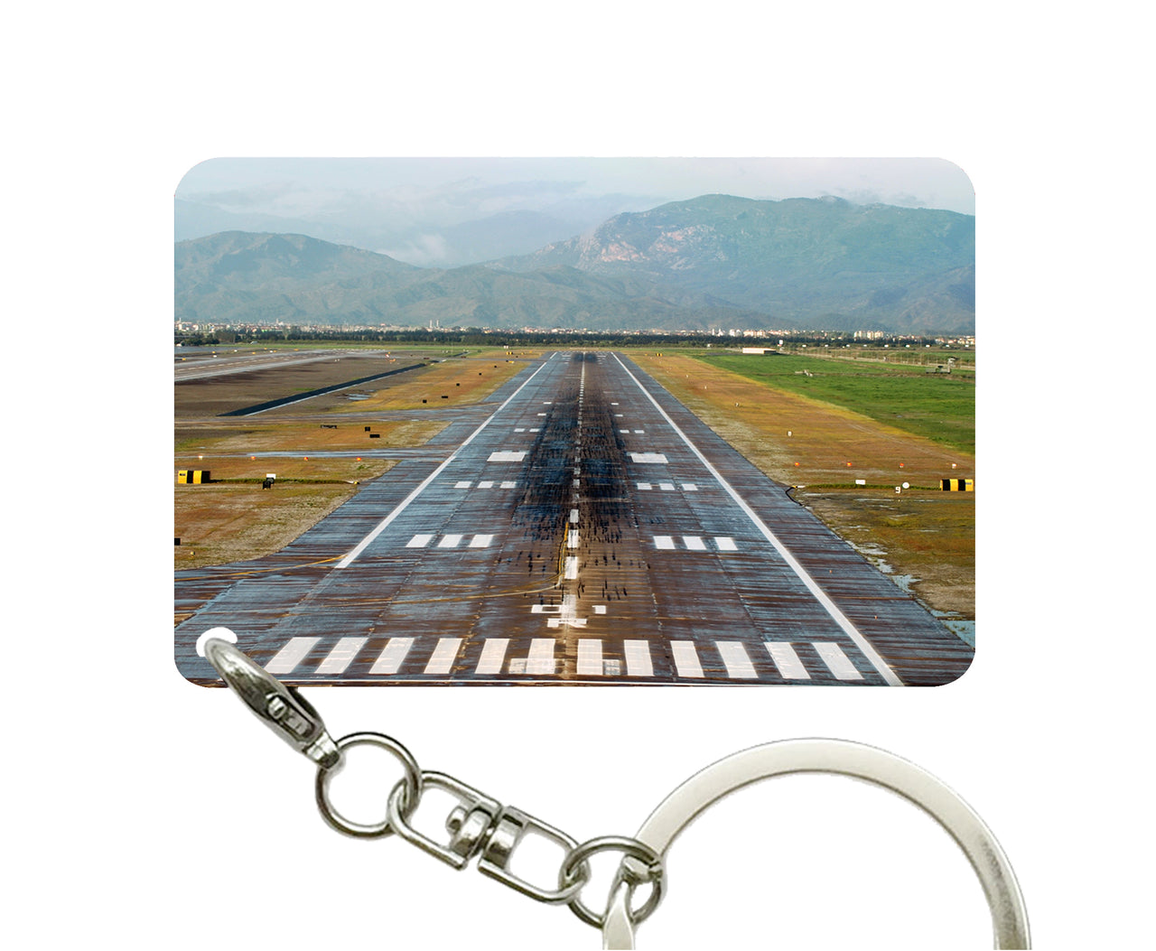 Amazing Mountain View & Runway Designed Key Chains