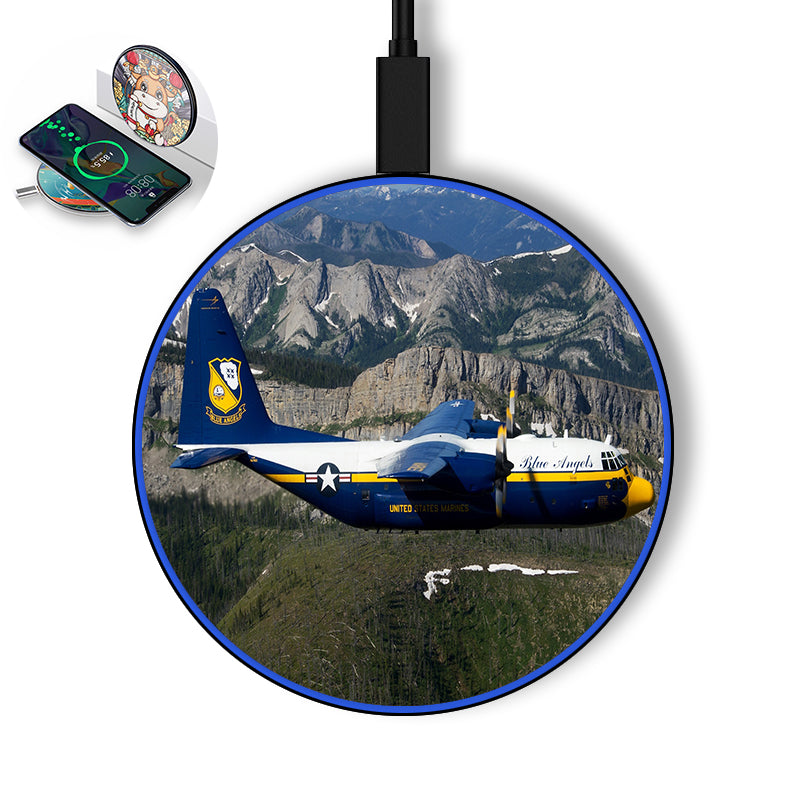 Amazing View with Blue Angels Aircraft Designed Wireless Chargers