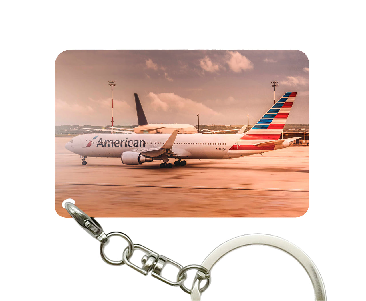 American Airlines Boeing 767 Designed Key Chains