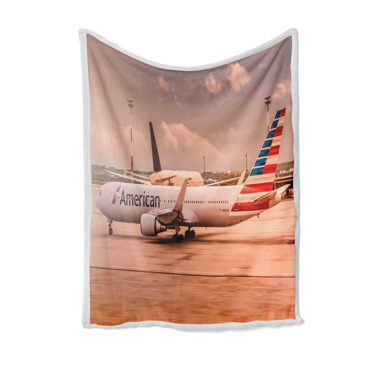 American Airlines Boeing 767 Designed Bed Blankets & Covers