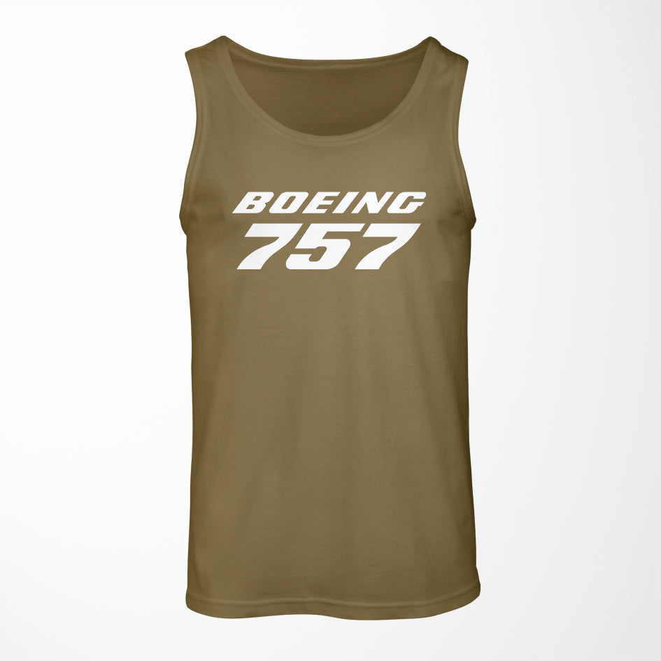 Boeing 757 & Text Designed Tank Tops