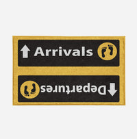 Thumbnail for Departures & Arrivals 5 Designed Door Mats Aviation Shop 