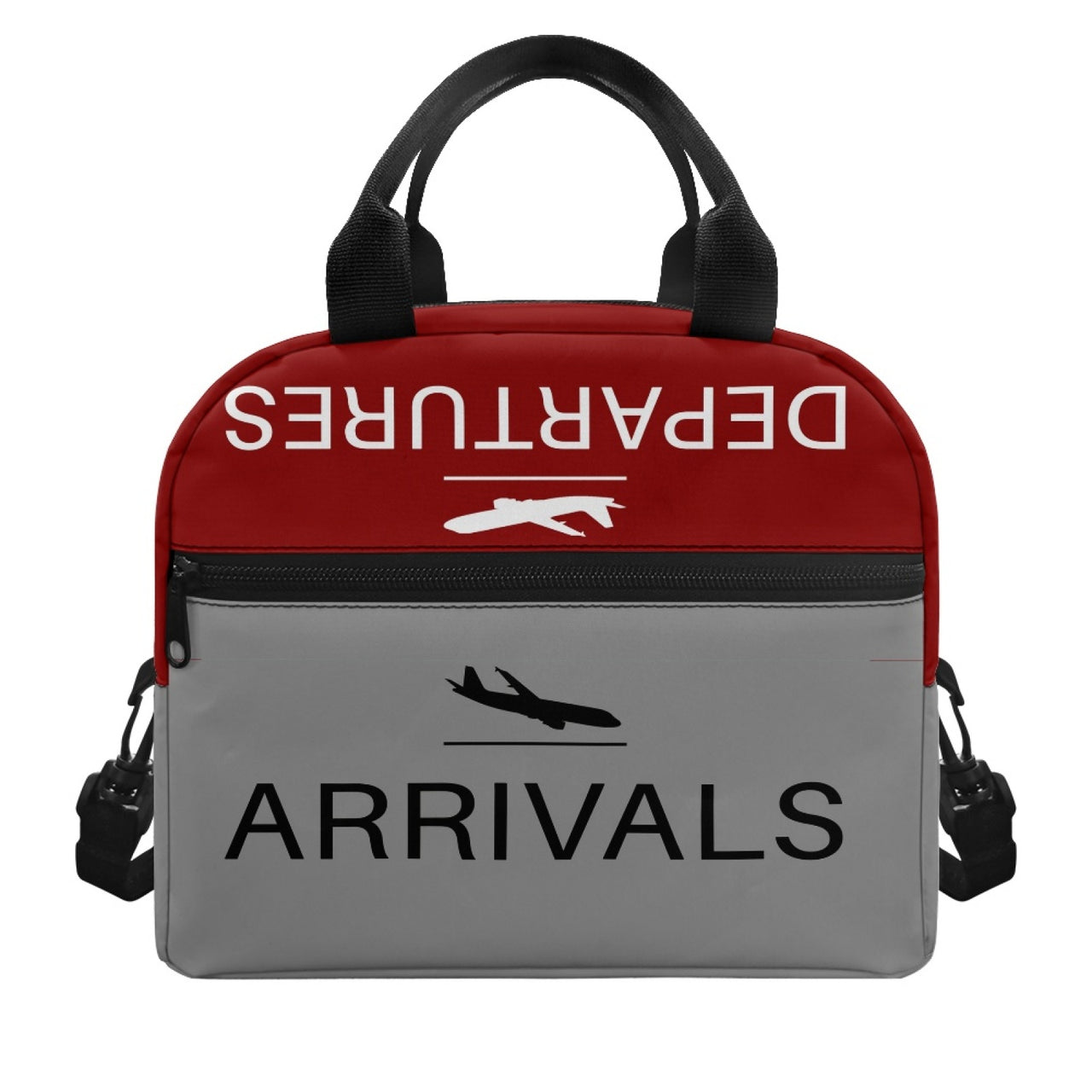 Arrival & Departures (Red) Designed Lunch Bags
