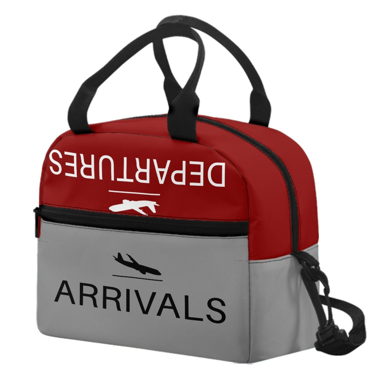 Arrival & Departures (Red) Designed Lunch Bags