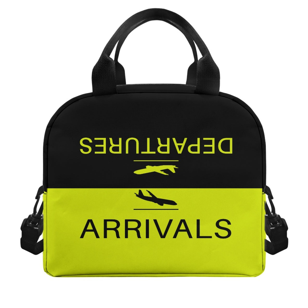 Arrival & Departures (Yellow) Designed Lunch Bags
