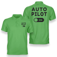 Thumbnail for Auto Pilot ON Designed Double Side Polo T-Shirts