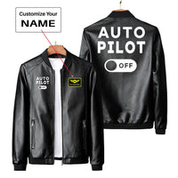 Thumbnail for Auto Pilot Off Designed PU Leather Jackets