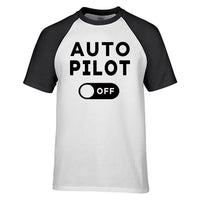 Thumbnail for Auto Pilot Off Designed Raglan T-Shirts