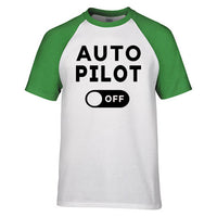 Thumbnail for Auto Pilot Off Designed Raglan T-Shirts