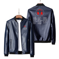 Thumbnail for Aviation Alphabet 3 Designed PU Leather Jackets