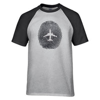 Thumbnail for Aviation Finger Print Designed Raglan T-Shirts