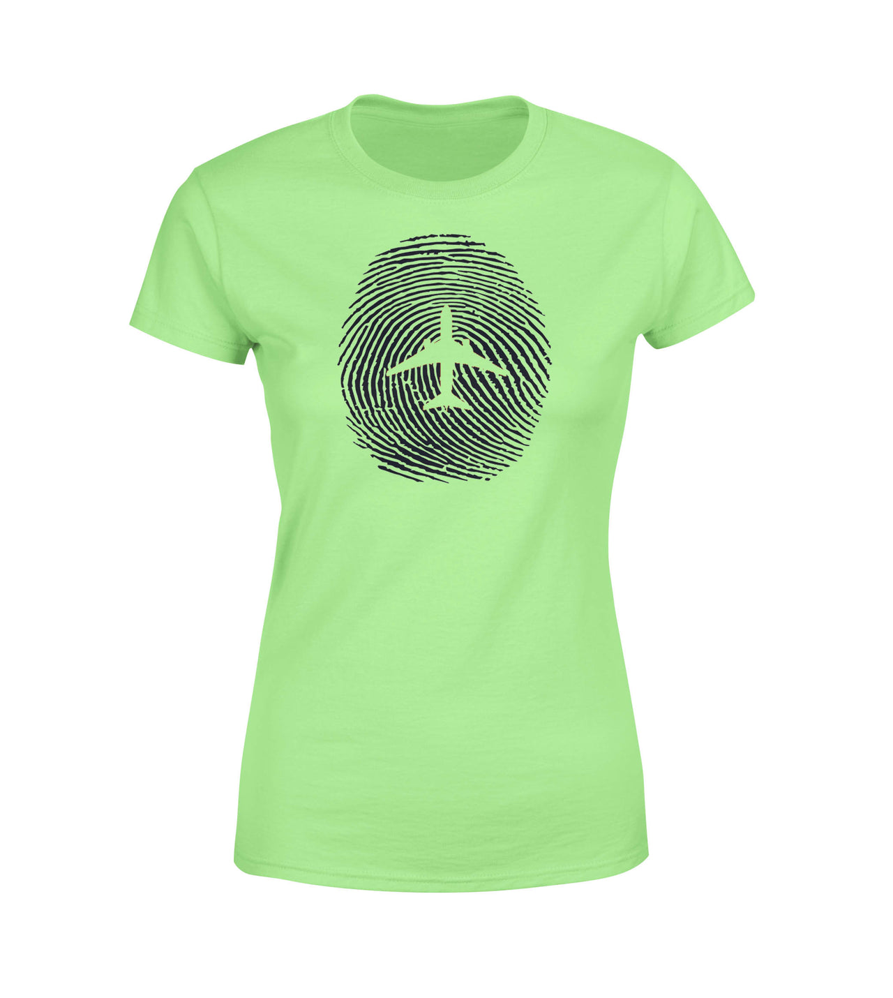 Aviation Finger Print Designed Women T-Shirts