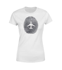 Thumbnail for Aviation Finger Print Designed Women T-Shirts