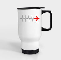 Thumbnail for Aviation Heartbeats Designed Travel Mugs (With Holder)
