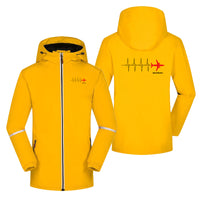 Thumbnail for Aviation Heartbeats Designed Rain Coats & Jackets
