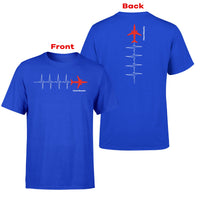 Thumbnail for Aviation Heartbeats Designed Double-Side T-Shirts