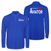 Thumbnail for Aviator Designed Long Sleeve Polo T-Shirts (Double-Side)