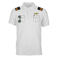 Thumbnail for Customizable Pilot Uniform (Badge 3) Designed 3D Polo T-Shirts