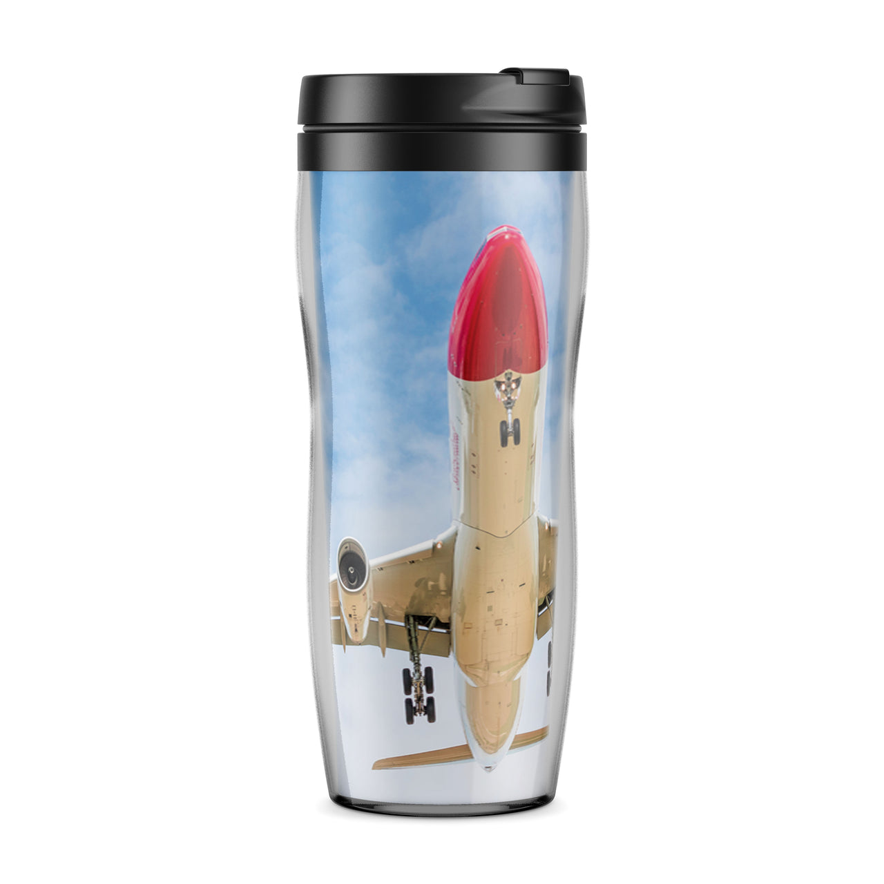Beautiful Airbus A330 on Approach copy Designed Travel Mugs