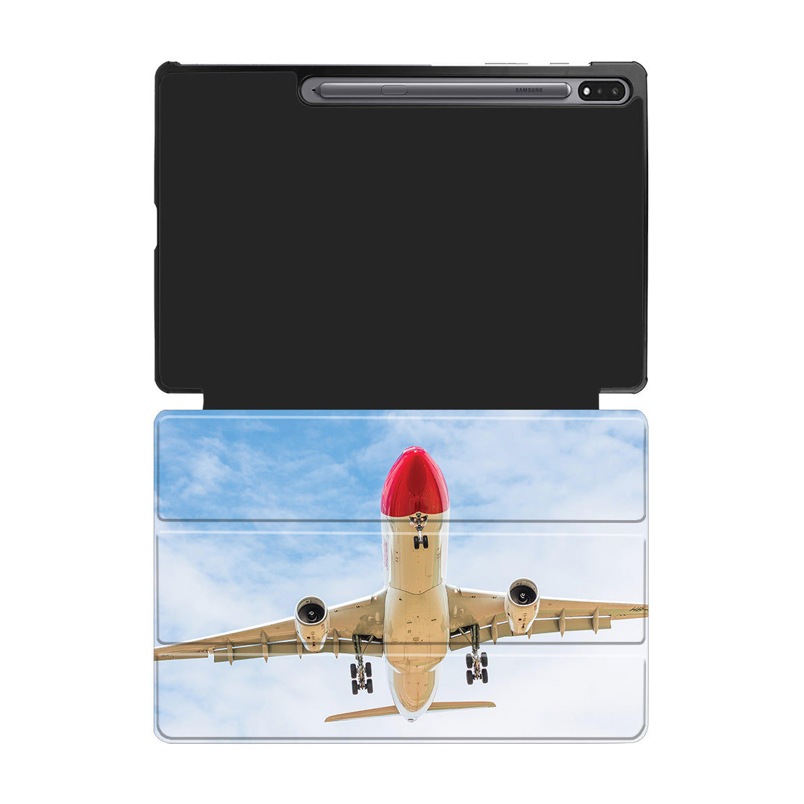 Beautiful Airbus A330 on Approach copy Designed Samsung Tablet Cases