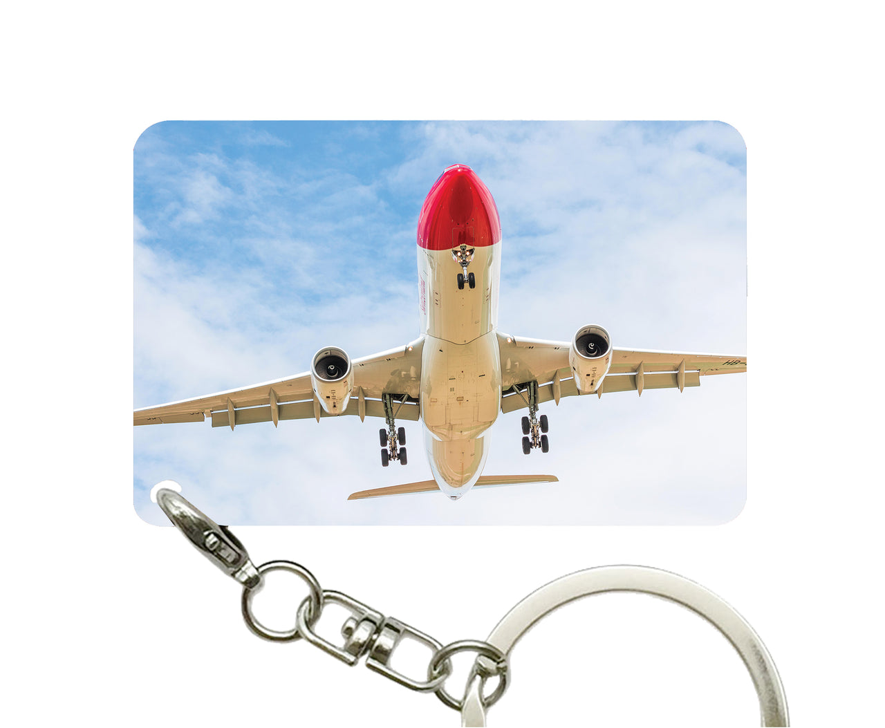 Beautiful Airbus A330 on Approach copy Designed Key Chains