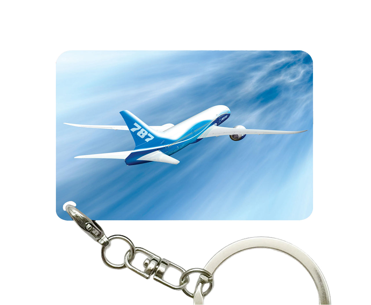Beautiful Painting of Boeing 787 Dreamliner Designed Key Chains