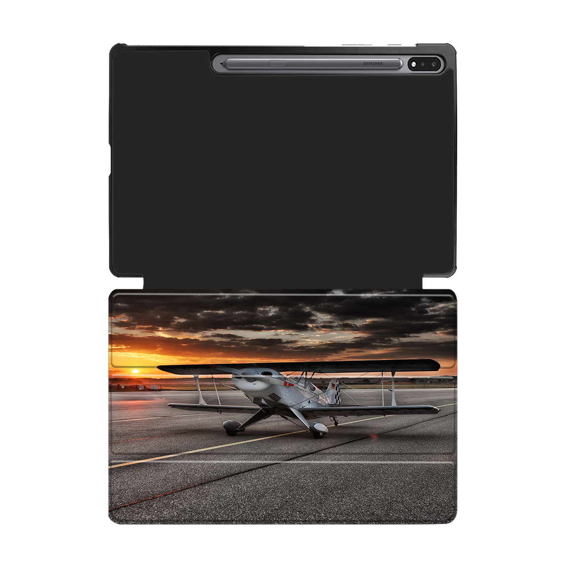 Beautiful Show Airplane Designed Samsung Tablet Cases