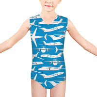 Thumbnail for Big Airplanes Designed Kids Swimsuit