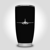 Thumbnail for McDonnell Douglas MD-11 Silhouette Plane Designed Tumbler Travel Mugs