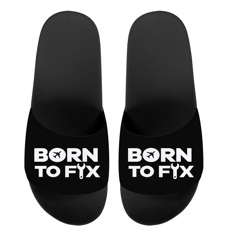 Born To Fix Airplanes Designed Sport Slippers