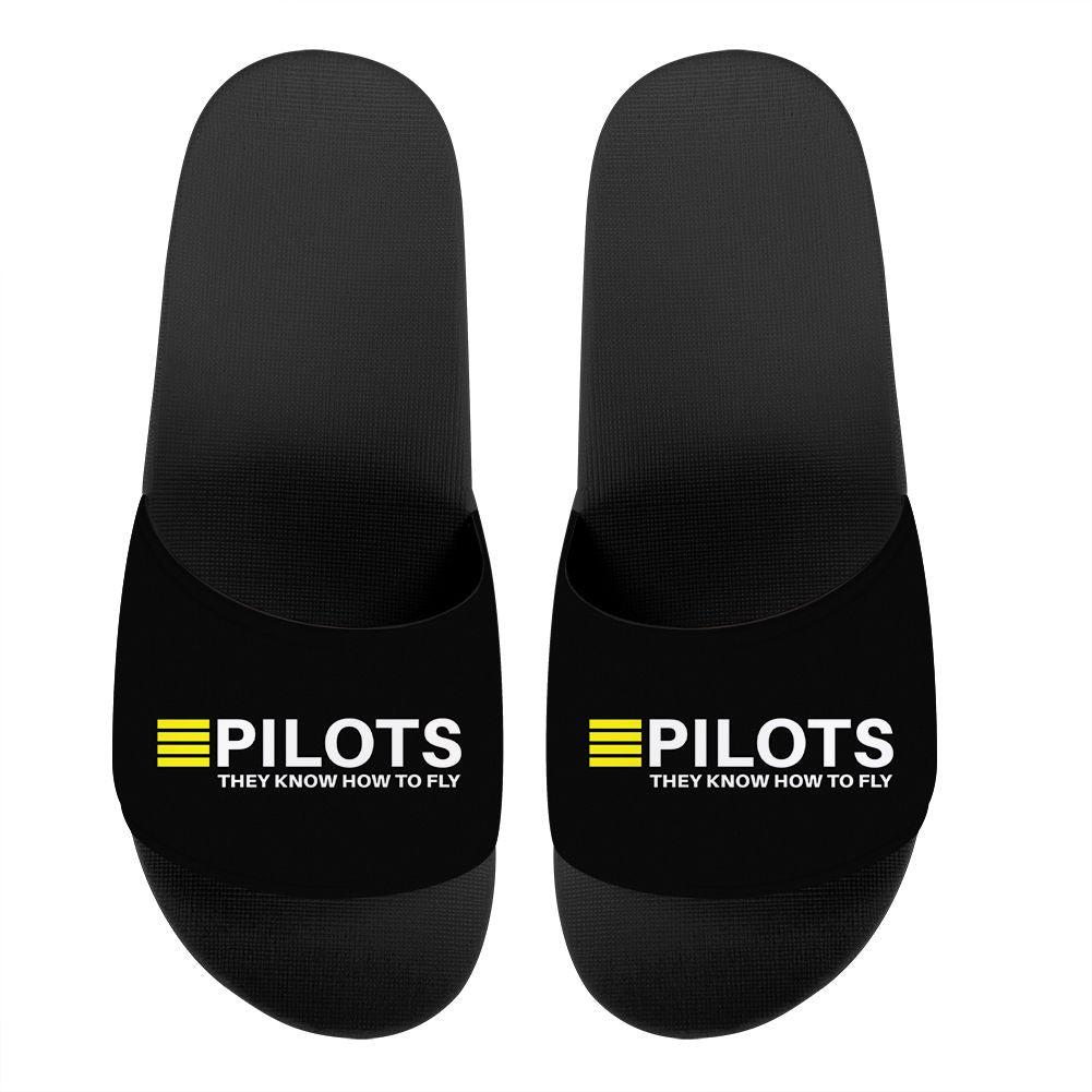 Pilots They Know How To Fly Designed Sport Slippers