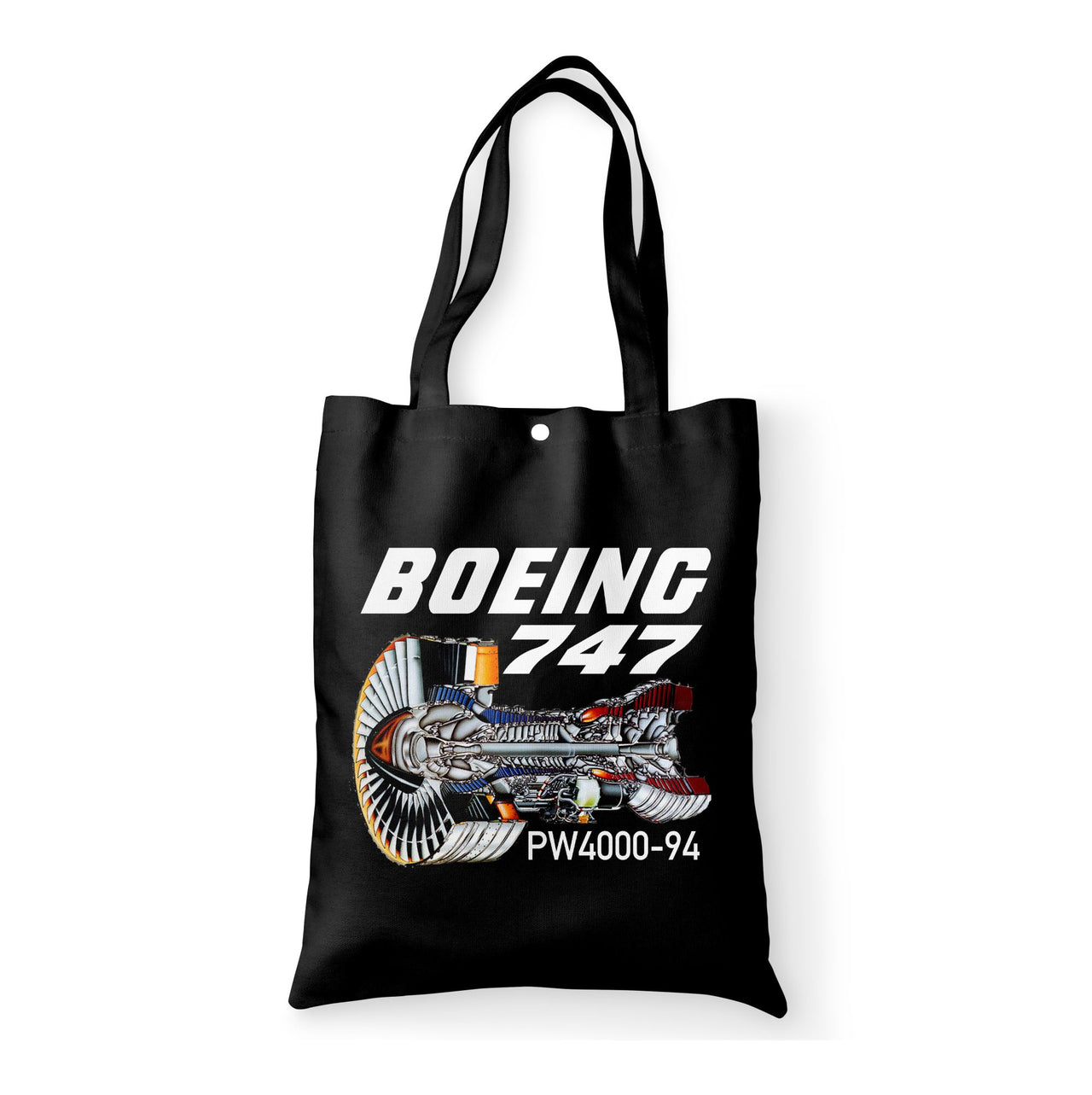 Boeing 747 & PW4000-94 Engine Designed Tote Bags