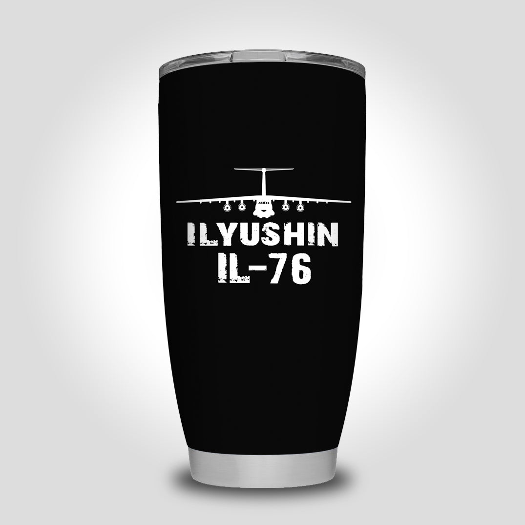 ILyushin IL-76 & Plane Designed Tumbler Travel Mugs