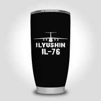 Thumbnail for ILyushin IL-76 & Plane Designed Tumbler Travel Mugs