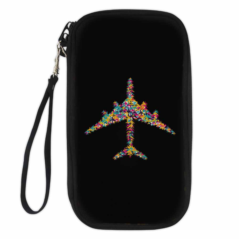 Colourful Airplane Designed Travel Cases & Wallets
