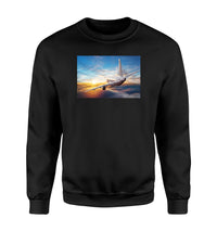 Thumbnail for Airliner Jet Cruising over Clouds Designed Sweatshirts