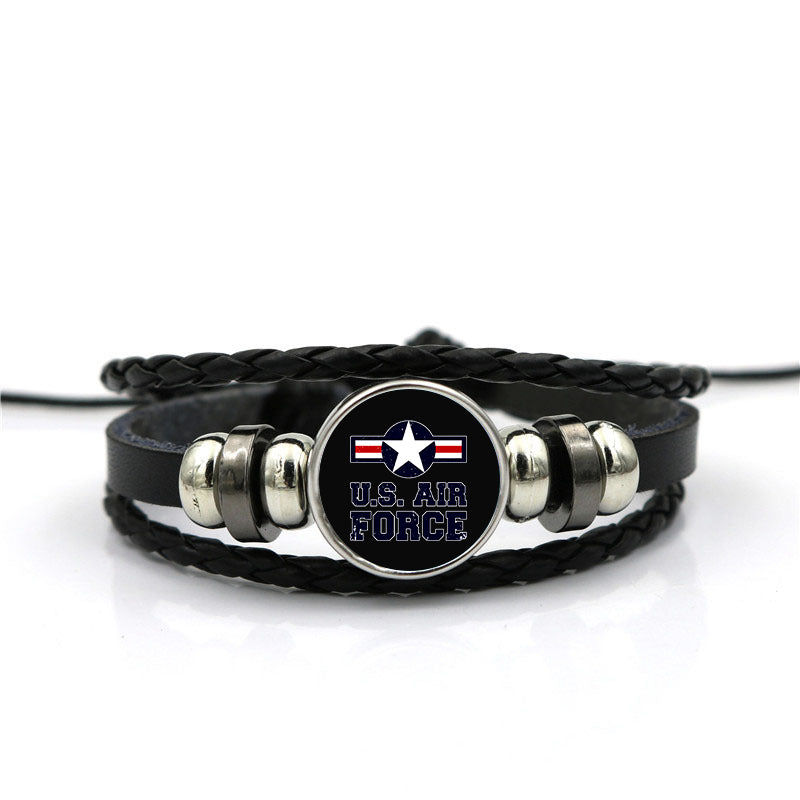 US Air Force Designed Leather Bracelets