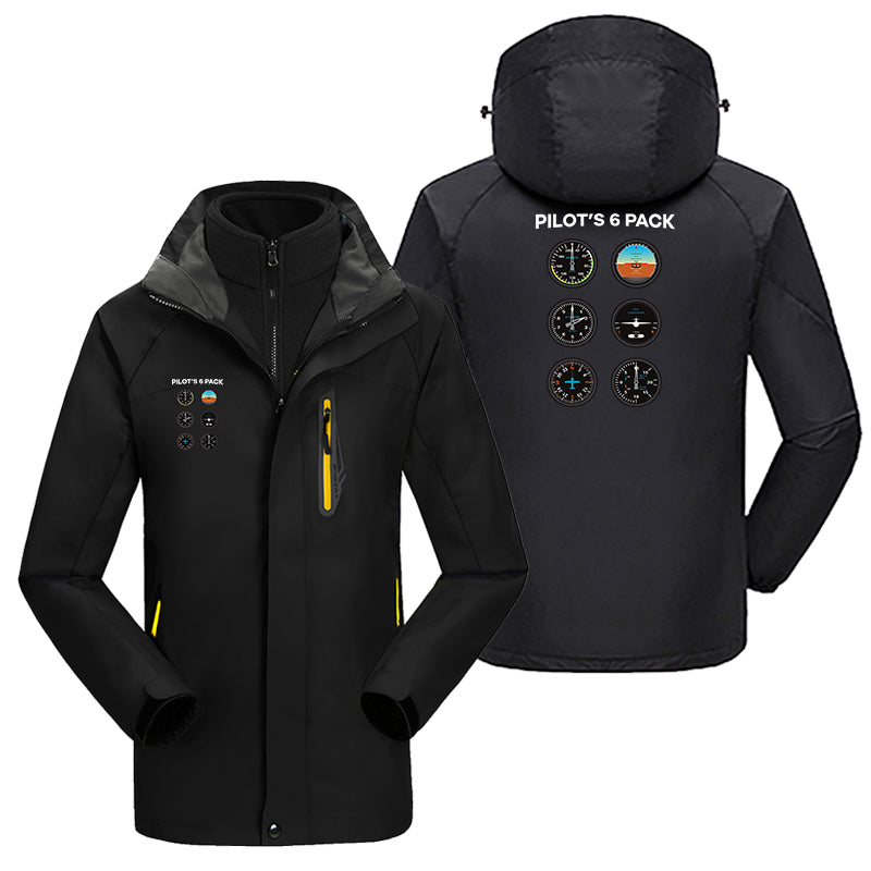 Pilot's 6 Pack Designed Thick Skiing Jackets