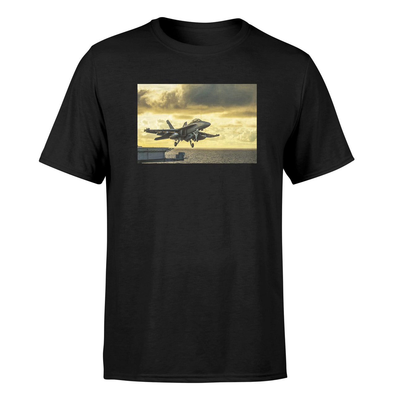 Departing Jet Aircraft Designed T-Shirts