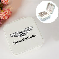 Thumbnail for Custom Name (Military Badge) Designed Leather Jewelry Boxes