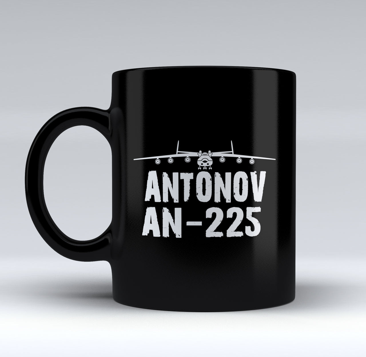 Antonov AN-225 & Plane Designed Black Mugs