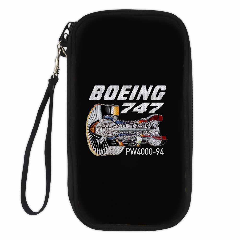 Boeing 747 & PW4000-94 Engine Designed Travel Cases & Wallets