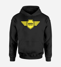 Thumbnail for Born To Fly & Badge Designed Hoodies