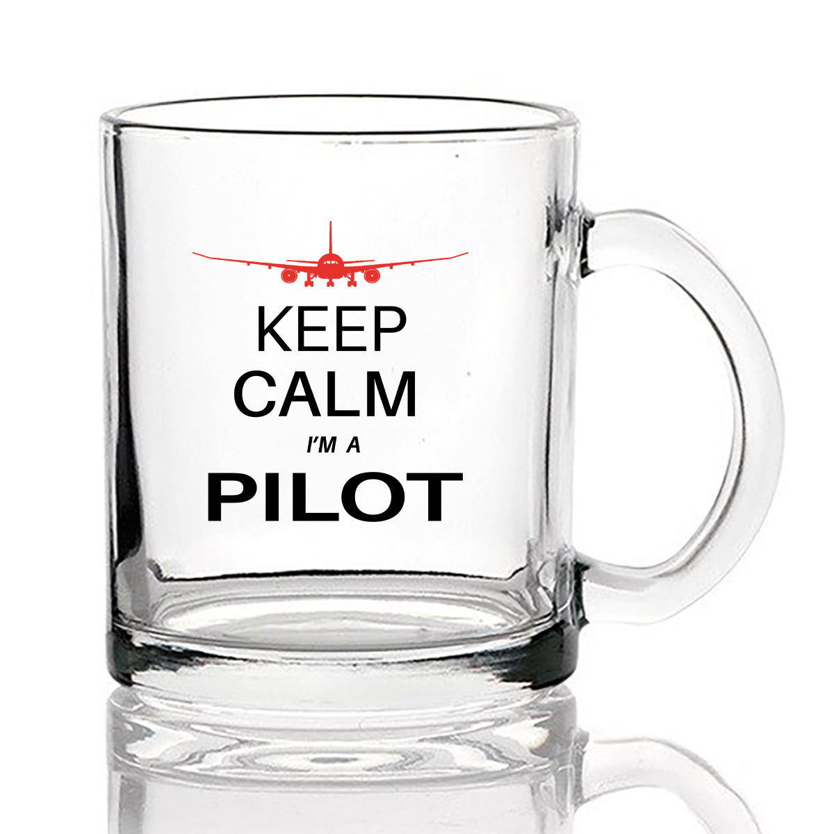 Pilot (777 Silhouette) Designed Coffee & Tea Glasses