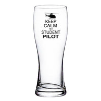 Thumbnail for Student Pilot (Helicopter) Designed Pilsner Beer Glasses