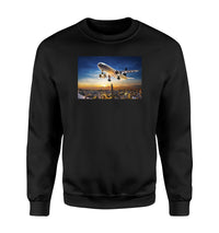 Thumbnail for Super Aircraft over City at Sunset Designed Sweatshirts