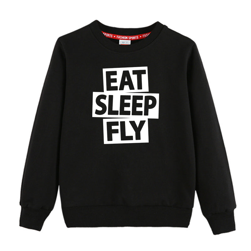 Eat Sleep Fly Designed "CHILDREN" Sweatshirts