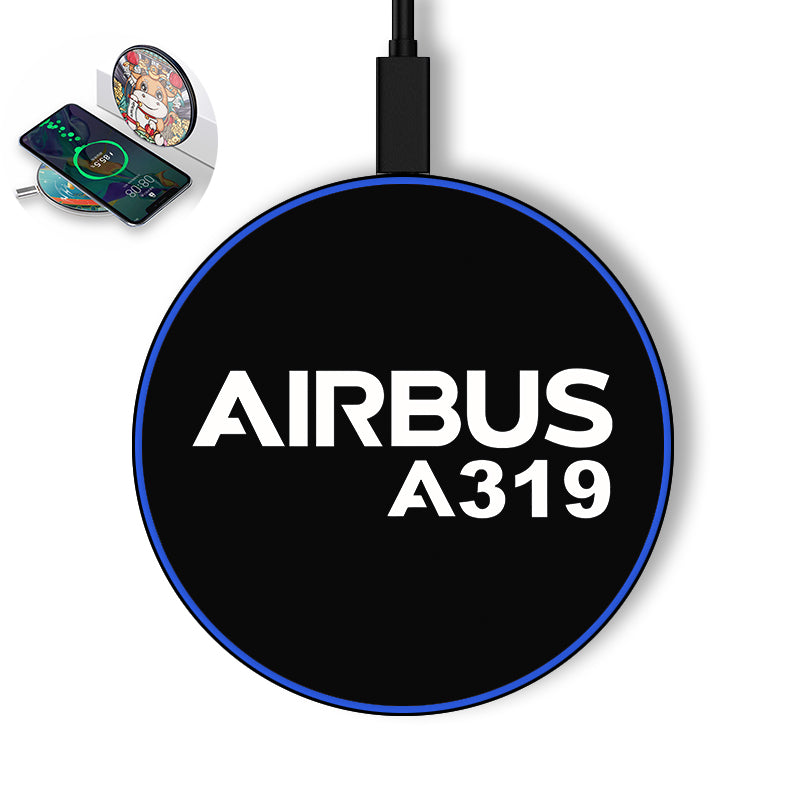 Airbus A319 & Text Designed Wireless Chargers